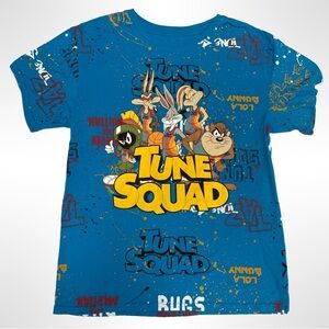 Tune Squad‎ Unisex Blue Graphic T-Shirt size medium